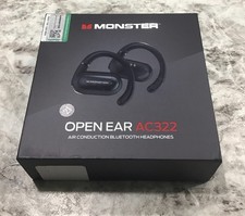 Monster Open Ear AC322 Air Conduction Bluetooth Wireless Earbuds Black