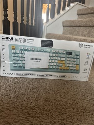ONIKUMA G80 Wireless RGB Keyboard LCD Screen & Multifunction Knob