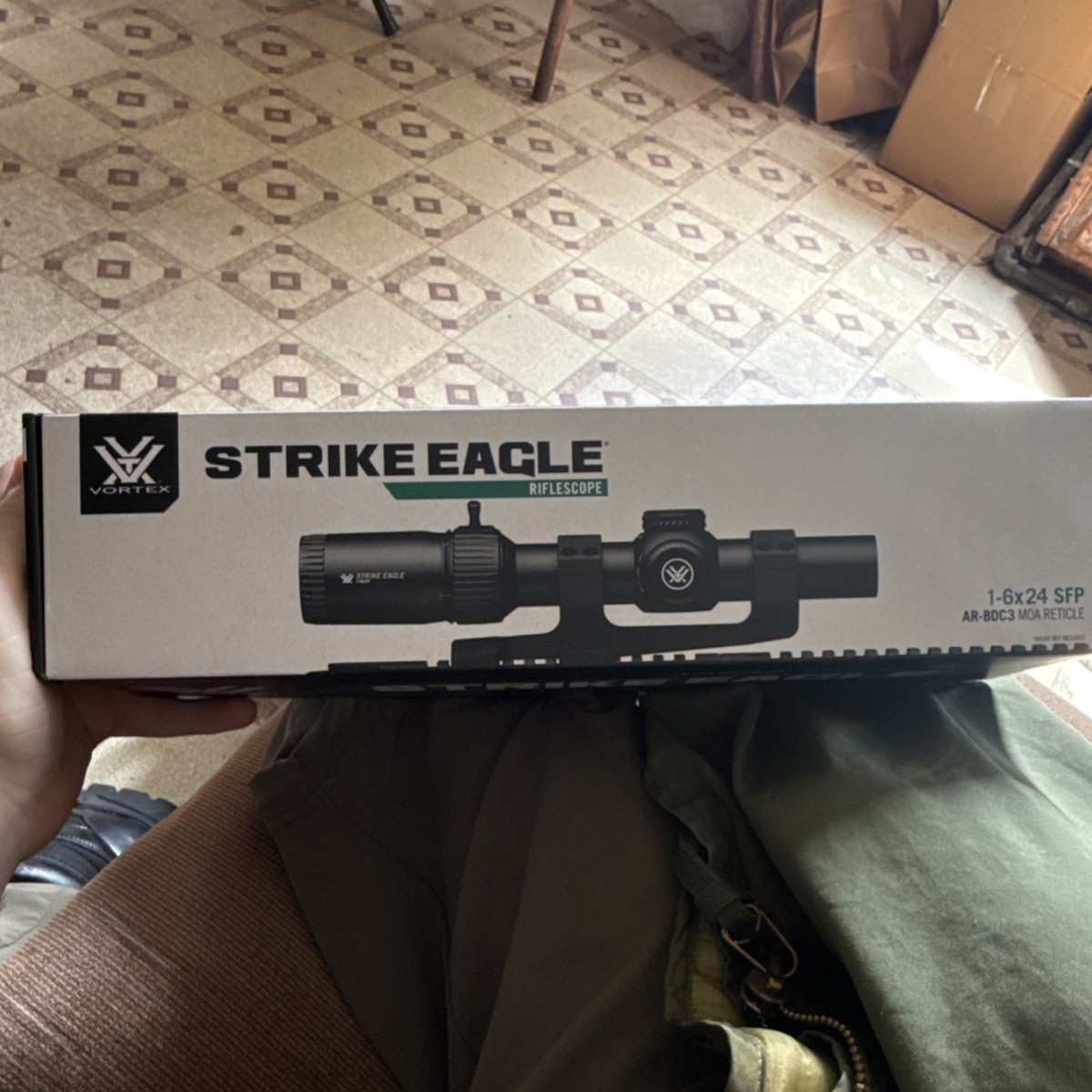 Vortex Strike Eagle 1-6x24 SFP Rifle Scope Illuminated Red Reticle
