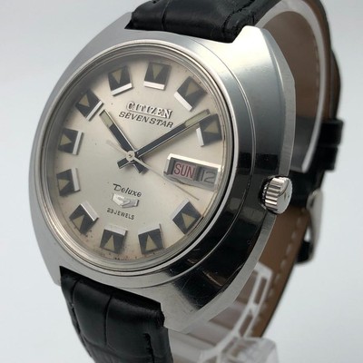 Citizen Seven Star ACSS 2947-TA Vintage Deluxe Silver Round
