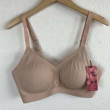 Honeylove 1x Crossover Bra Beige Nude Tan Comfort Wireless Liftwear Smoothing