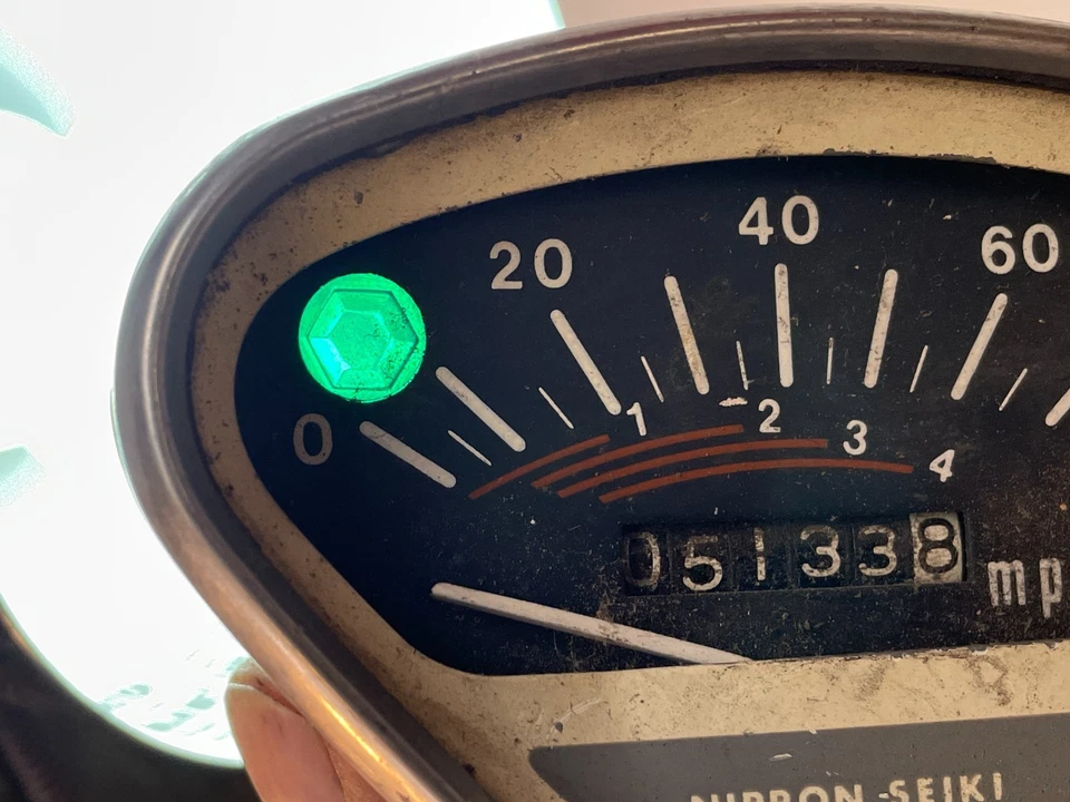Velocímetro de 4 velocidades vintage usado OEM Honda S90 S65 CT70 SIN VIDRIO Foto 3 de 4