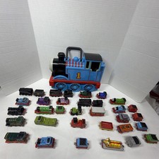 Thomas Take-n-Play Take Along Diecast Train Lot 33 Pcs Large Storage Case