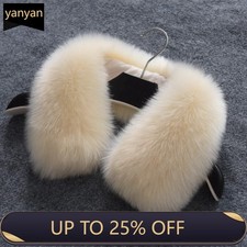 Replacement Faux Fur Collar Unisex Fluffy Neck Scarf Coat Warmer Accessory