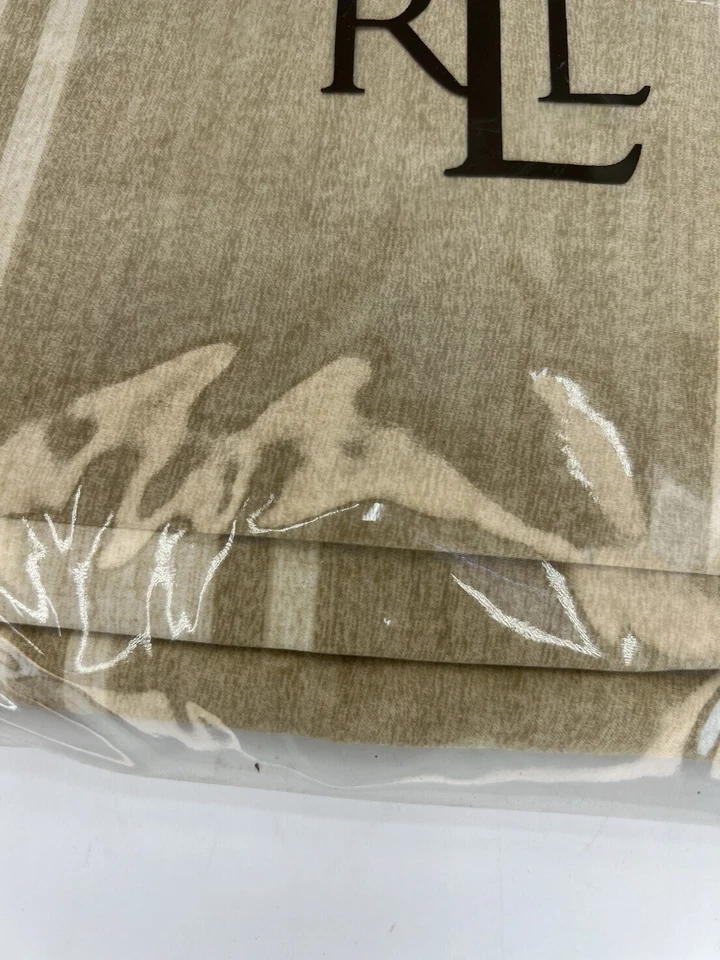 Sábana plana completa de lino 100 % algodón satén 300c Lauren Ralph Lauren Villa Camelia Foto 2 de 4