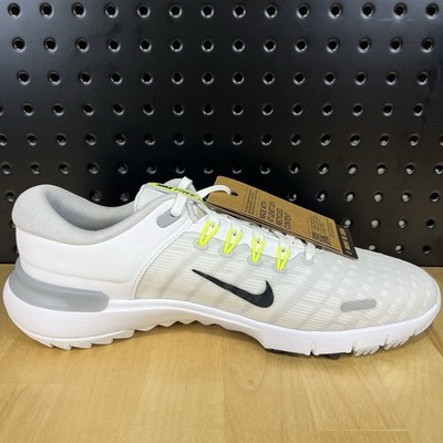 Nike Men's Free Golf NN WIDE Golf Shoes White Black Pure Platinum