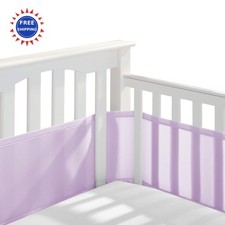 Breathable Mesh Liner for Full Size Cribs 3mm Lavender BreathableBaby