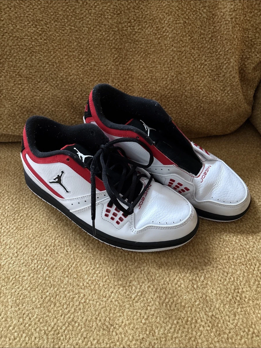 Jordan 1 Flight Low White Black Varsity Red for Sale