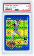 2003 Topps Chrome Blue X-Fractor Randy Johnson 20/57 PSA 9 POP 2 Refractor #230