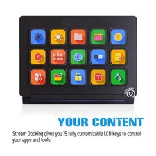 Ai Keyboards Stream Controller with 15Customizable Key For Live Streaming On PC