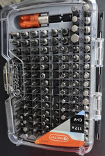 TACTIX 418210 117pc Chrome Vanadium Bit Set Mixed Drive T8-T40 Case
