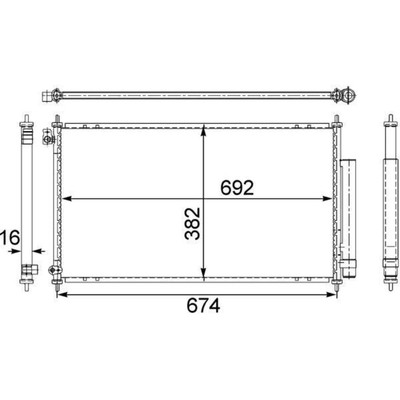 Kondensator Klimaanlage MAHLE AC 467 001S