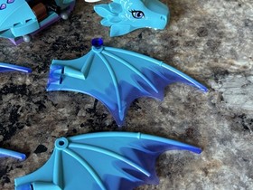 Lego Elves 41172 Merina Water Dragon Replacement Parts 2 Heads 7 Wings