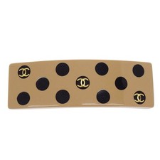 Chanel Barrette Hair Accessories Beige Acrylic 00A 177939