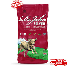 Dr John Silver Dry Dog Food 15kg Beef and Vegetables Working Adult Dogs 1.60 per kilo