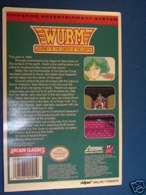 WURM  NES 8 Bit Nintendo Vidpro Card