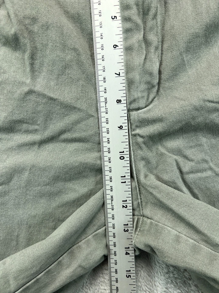Shorts masculino alforje 36 cinza chino utilitário 8 costura interna plissada sarja casual - Imagem 4 de 4