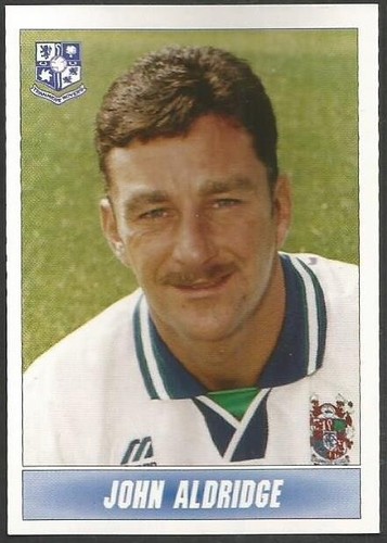PANINI NATIONWIDE LEAGUE 1997- #353-TRANMERE ROVERS-JOHN ALDRIDGE