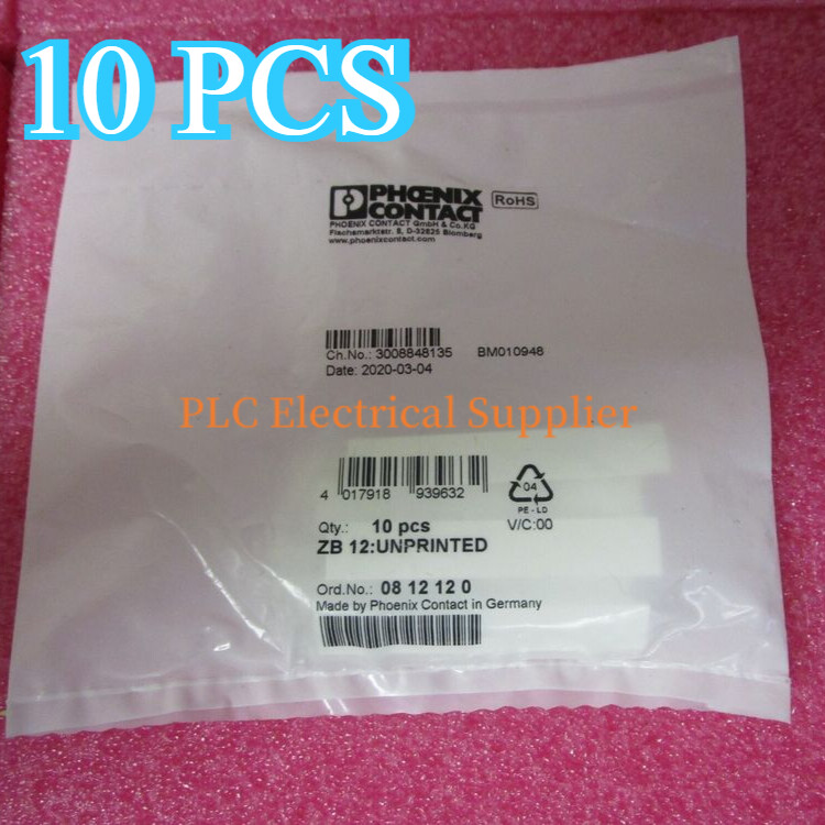 10X PHOENIX CONTACT Wiring Terminal ZB 12:UNPRINTED Zack Marker