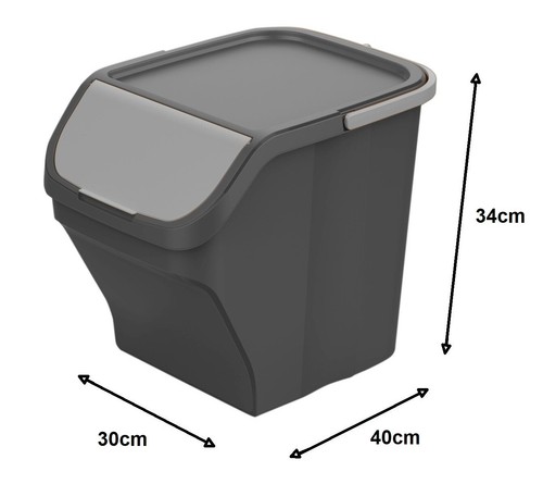 Mülleimer Abfalleimer Müllsortierer Abfalltrenner Mülltrennsystem Stack - Bild 2 von 16
