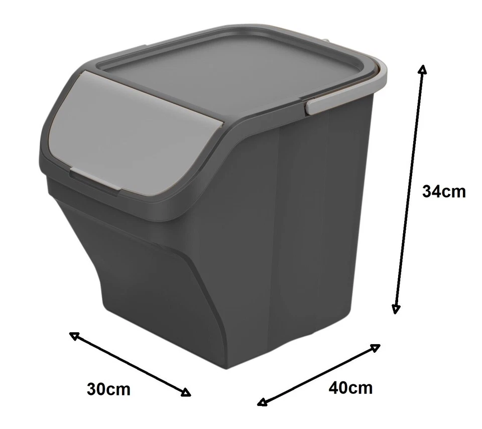 Mülleimer Abfalleimer Müllsortierer Abfalltrenner Mülltrennsystem Stack - Bild 2 von 4