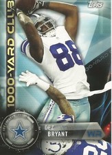 2015 Topps Dez Bryant (Cowboys) 1000 Yard Club Insert Football Card #1KYC-DB