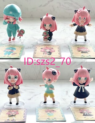 Secret + 6pcs POP MART Spy Family Anya's Daily Life Mini Figure