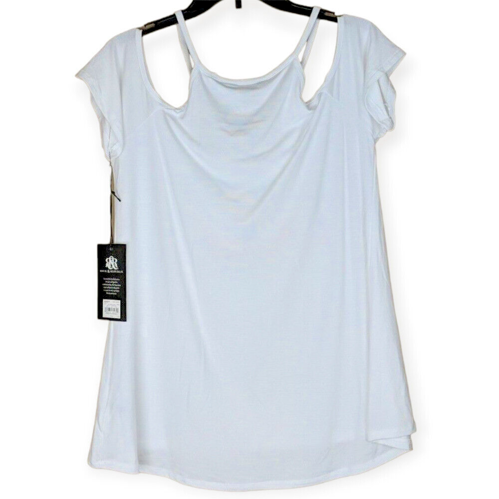 T-shirt Victoria's Secret PINK Kentucky KU Épaules Découvertes - Neuf Avec Étiquettes - Taille Plus