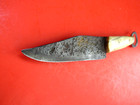 REVOLUTIONARY WAR HAND FORGED KNIFE VERY OLD FIXED BLADE BONE ORIGINAL ANCIENT — photo 3
