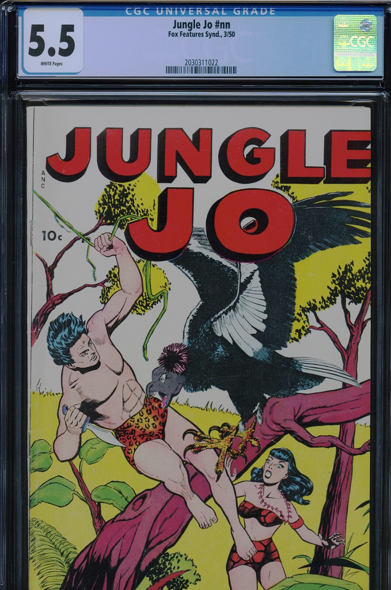 JUNGLE J0 nn - CGC-5.5, WP - Fox - Golden Age | eBay