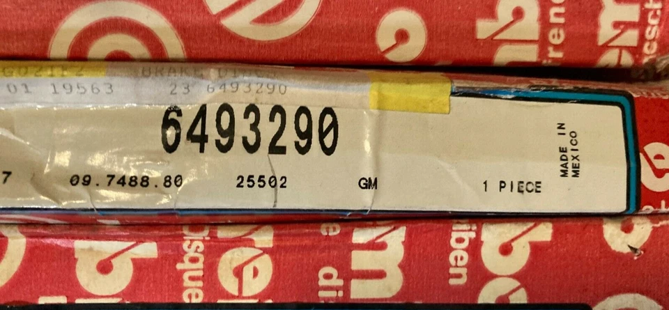 25502 2 discos/rotores de freno delanteros aptos para Pontiac Lemans Brembo no hechos en China Foto 3 de 3