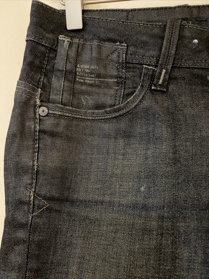 Pantalones Cortos Denim G-STAR RAW 3301 Puño Recto 26x30 Foto 3 de 4