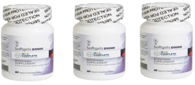 MVW Complete Formulation D5000 Softgels Multivitamins with Zinc 60ct(3 Pack)