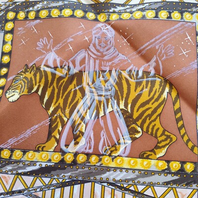 Hermes LA MAGIE Carre 90 Silk 100% Scarf Vintage Rare Gray | eBay