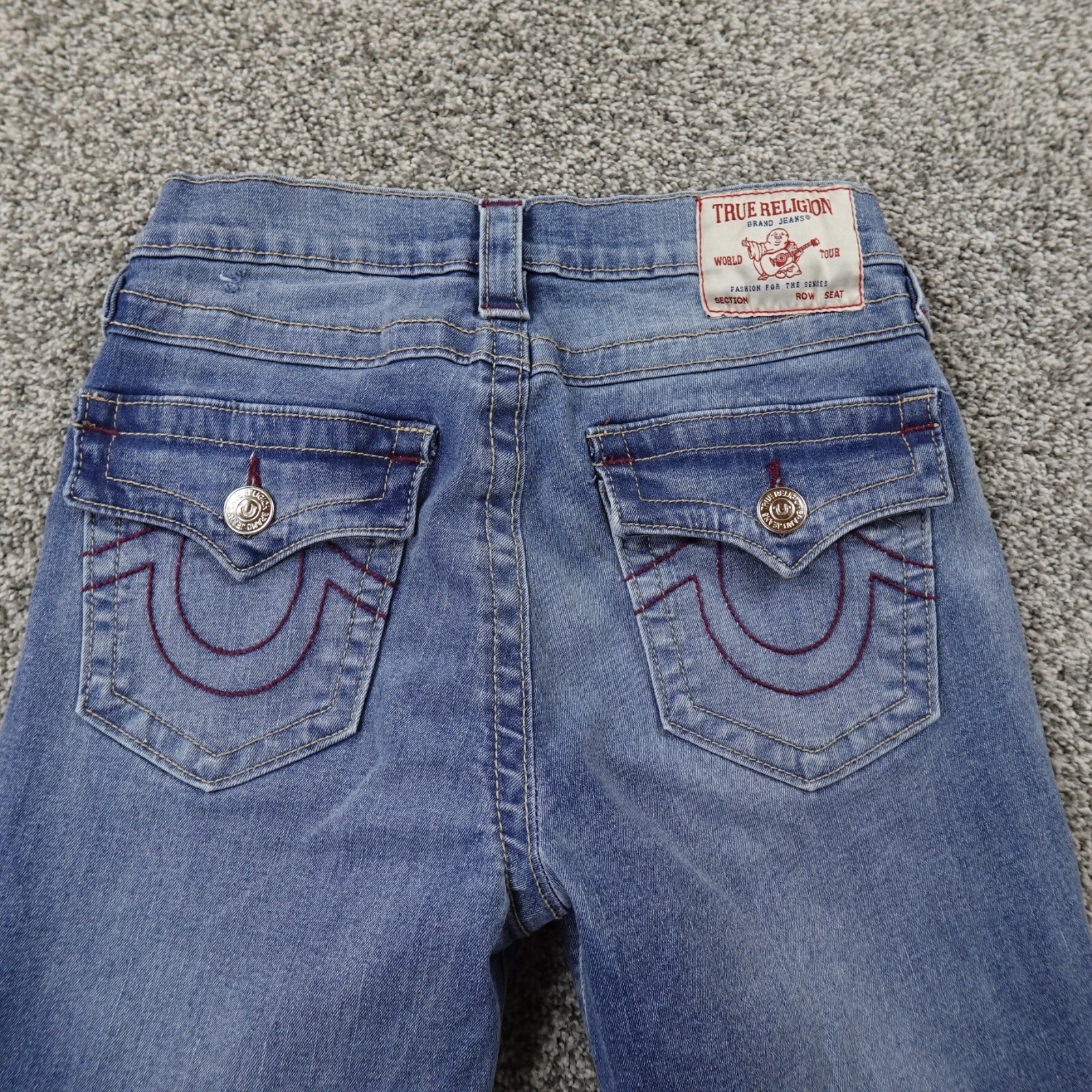True Religion Jeans Womens 25 Blue Denim Pants Halle Skinny Stretch Flap Pocket thumbnail 12