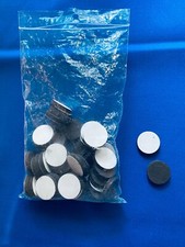 50 - 1 Inch Magnets with Adhesive Backing 25 x 5 mm Round Soft Disc Magnets
