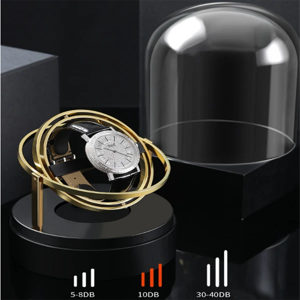 Automatischer Uhrenbeweger Shaker Leiser Motor 3 Rotationsmodus Uhr Turner Box - Bild 3 von 4