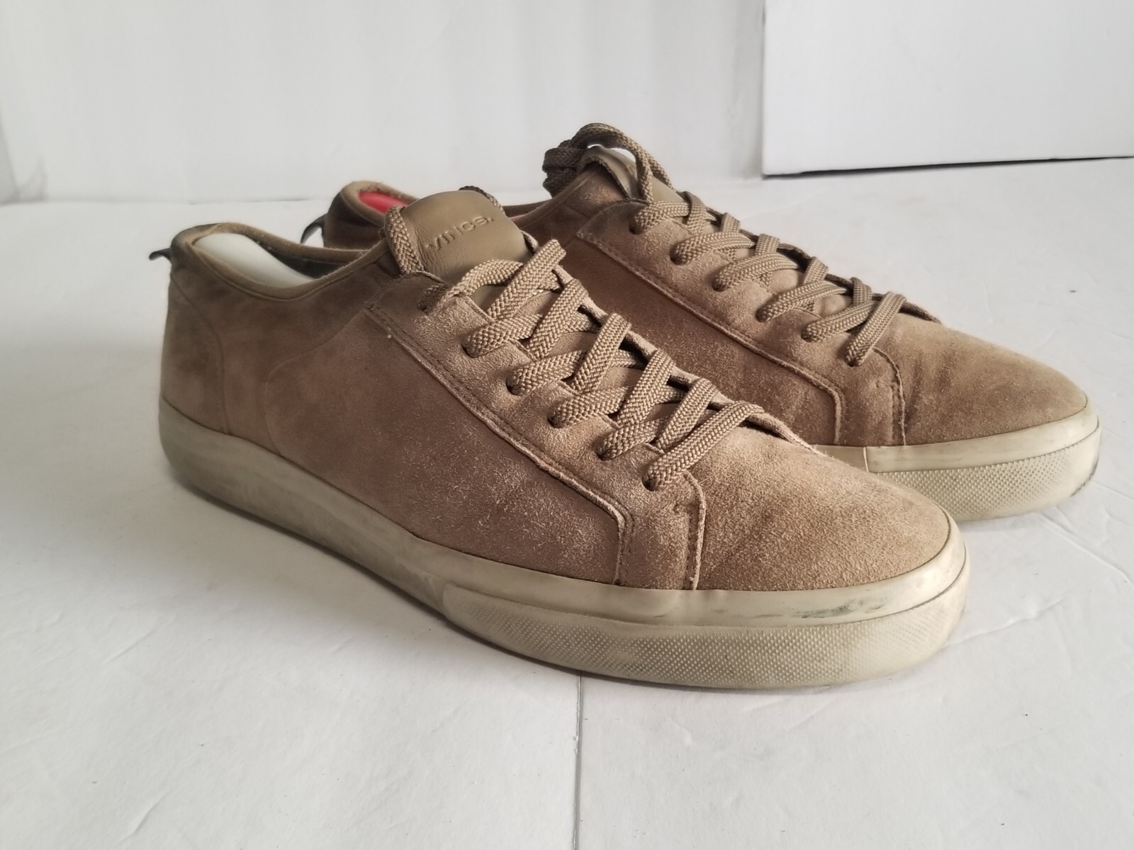 Vince Austin Brown Suede Lace Up Sneakers Size 10.5 See Pics