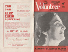 THE VOLUNTEER FOR LIBERTY April 1944. International Brigade Association. Spain.