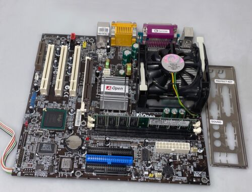 Aopen  MX4BR-533 Socket 478  Industrial Motherboard with CPU & RAM  MX4BR - Afbeelding 1 van 5