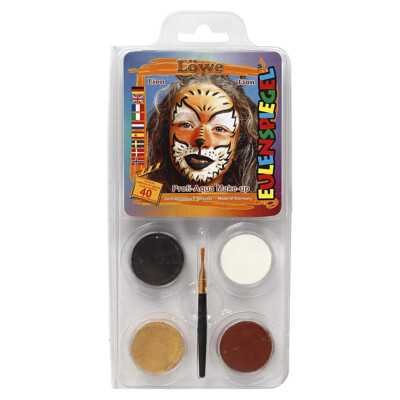 LÖWE AQUA MAKE UP 20g Karneval Fasching Tiger Kostüm Party Schminke Farbe Kinder