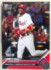 2023 Topps Now Johan Rojas 691 Call Up RC RED Parallel 02/10 Phillies
