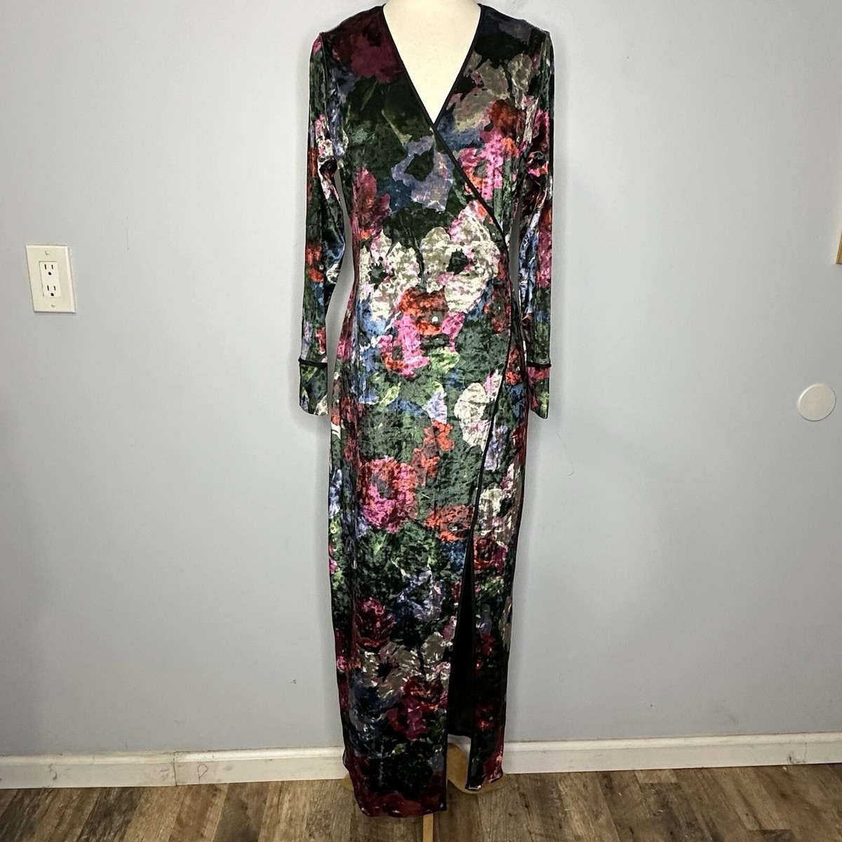 chinese dress ladies ZARA Black Velvet Mini Dress
