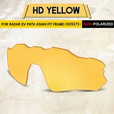 HD Yellow Replacement Lenses for Oakley Radar EV Path AF OO9275, No Polarized