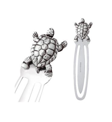 Turtle Bookmark Victorian 925 Sterling Silver With Moving Articulated Tortoise