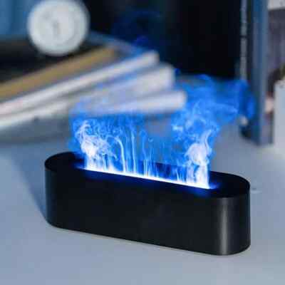 Essential Oil Diffuser, Aromatherapy Diffuser with Fireplace Flame Effect.