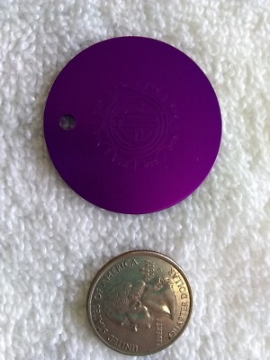EIP Tesla Purple Plate (original - best) 1.5" disc EMF relief - subtle