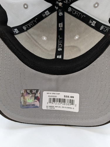 Cleveland Browns Hat Cap Snap Back New Era 9Forty NFL Helmet Striped Mens - Picture 7 of 10
