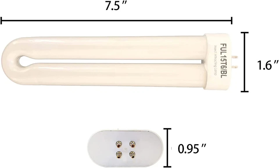 Professional Title: "High-Quality 15W Black Light Bulb Replacement for Flowtron - Image 2 of 4