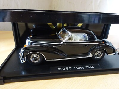 Mercedes 300 SC W188 Coupe 1955 schwarz Oldtimer Modelauto 1:18 NEU KK-scale